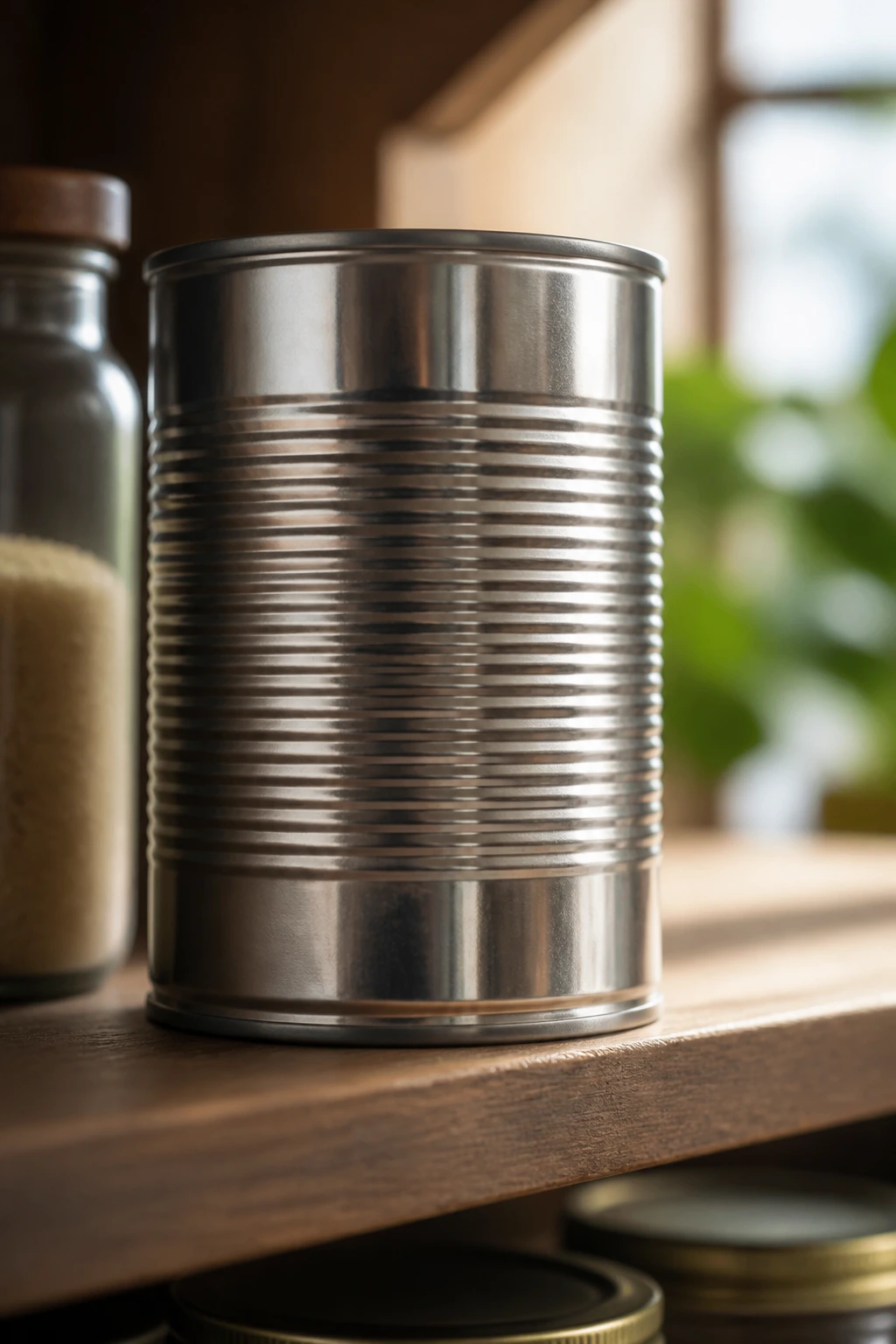 How Long Do Canned Pineapples Last? 3 Single can of pineapple on a pantry shelf with soft kitchen light