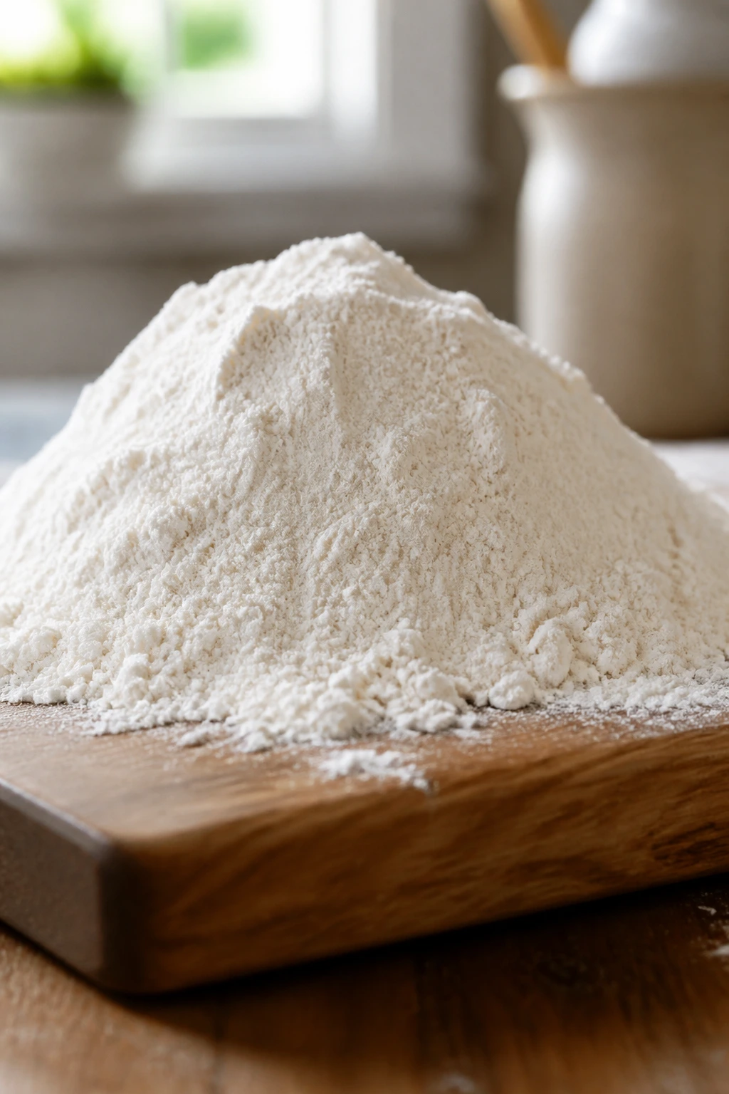 Are Peaches Keto Diet Friendly? All You Need To Know 4 Close-up of white flour mound symbolizing carbohydrates in keto dieting