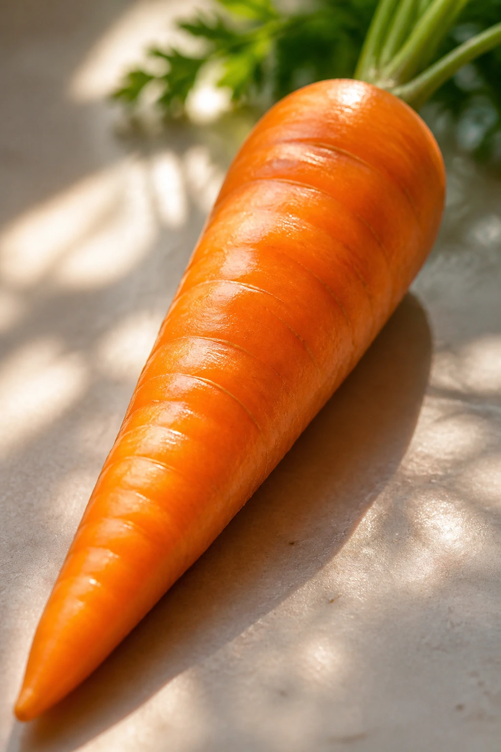 What Is The pH Of A Carrot? Is It Acidic Or Alkaline? 4 Close-up of a fresh carrot basking in soft sunlight