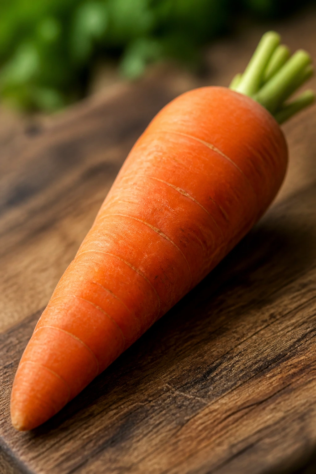 What Is The pH Of A Carrot? Is It Acidic Or Alkaline? 2 Close-up of a fresh orange carrot on a wooden surface