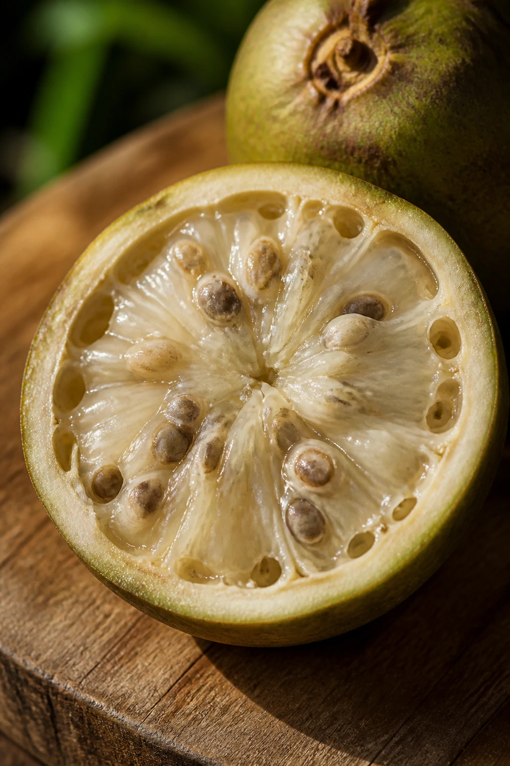 Cecropia Fruit:Â Nutrition Facts, Health Benefits, And More 6 Cross-section of Cecropia fruit revealing pulp and seeds