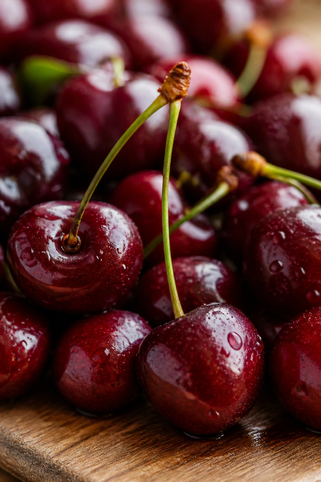 Cherries filling the frame ready to be added to meals