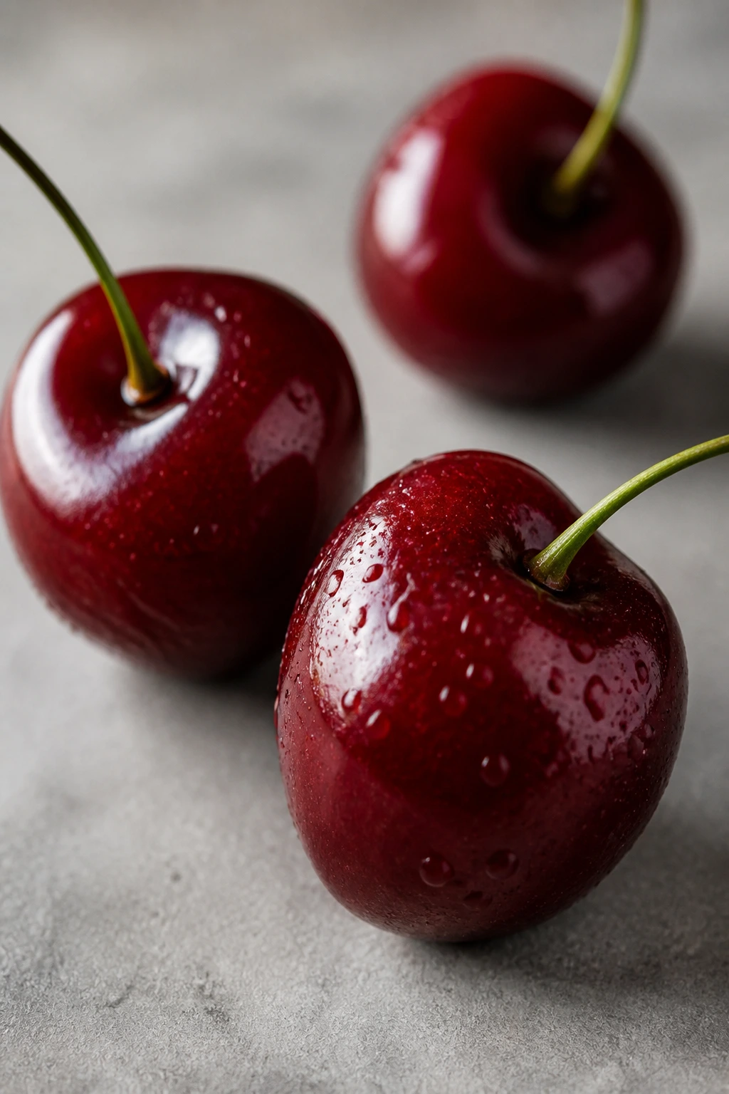 Pregnancy Superfood: Are Cherries Good During Pregnancy? 12 Cherries arranged on a matte surface in natural light