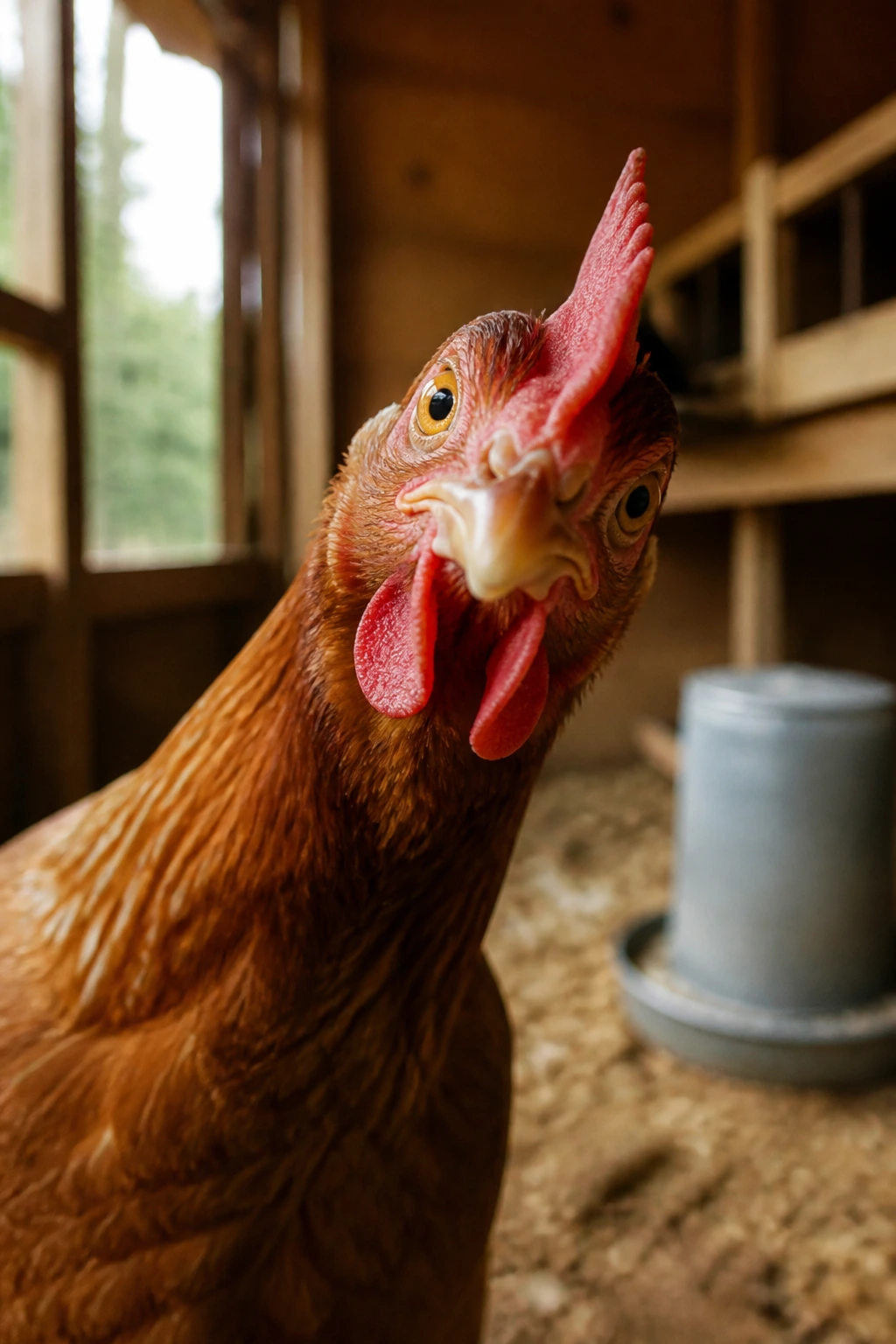 Can Chickens Eat Avocado? All You Need To Know 6 Curious chicken in a farm setting ready for questions