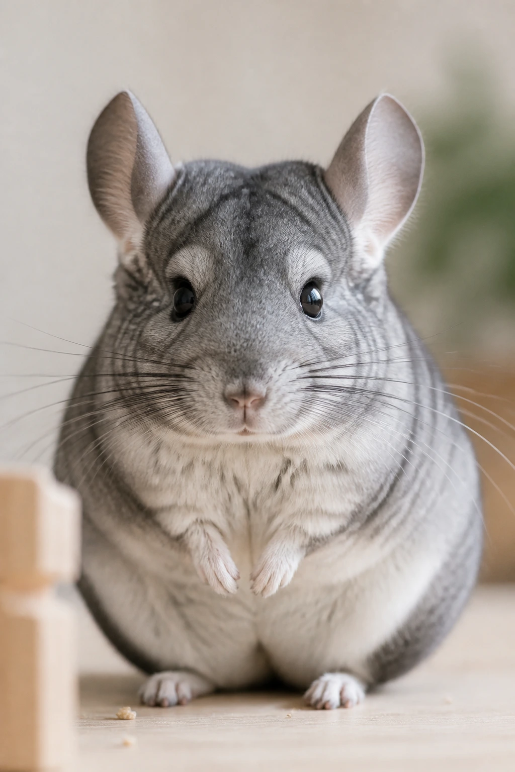 Can Chinchillas Eat Strawberries? All You Need To Know 7 Chinchilla portrait for FAQ about strawberries and feeding.