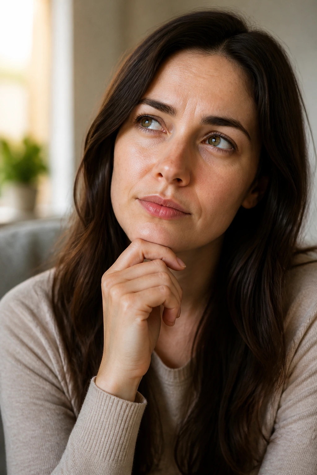 Nature's Digestive Aid: Is Pineapple Good For Constipation? 4 Close-up portrait of a thoughtful real person in a home setting.