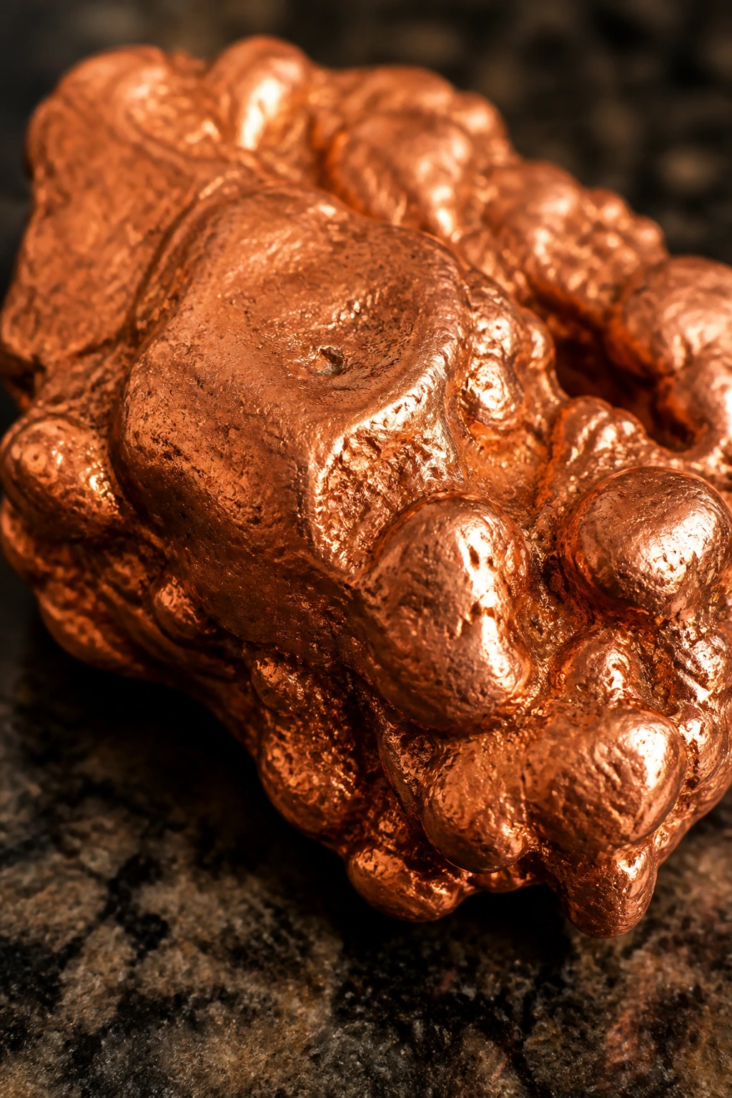 Are Persimmons Good For You? Here Are Its' Many Benefits 8 Close-up of a polished copper nugget on a dark countertop