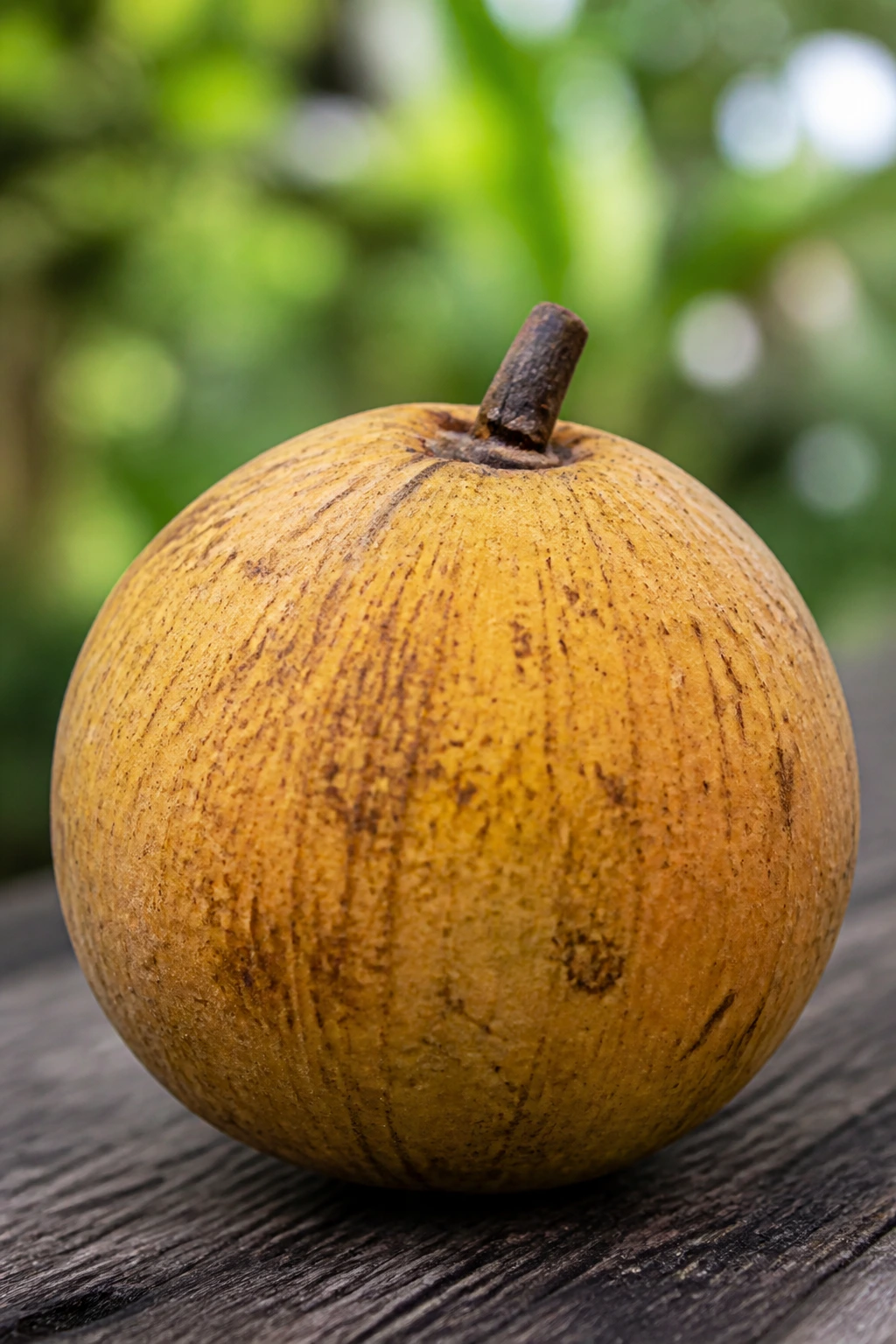 Santol fruit in outdoor garden setting filling the frame