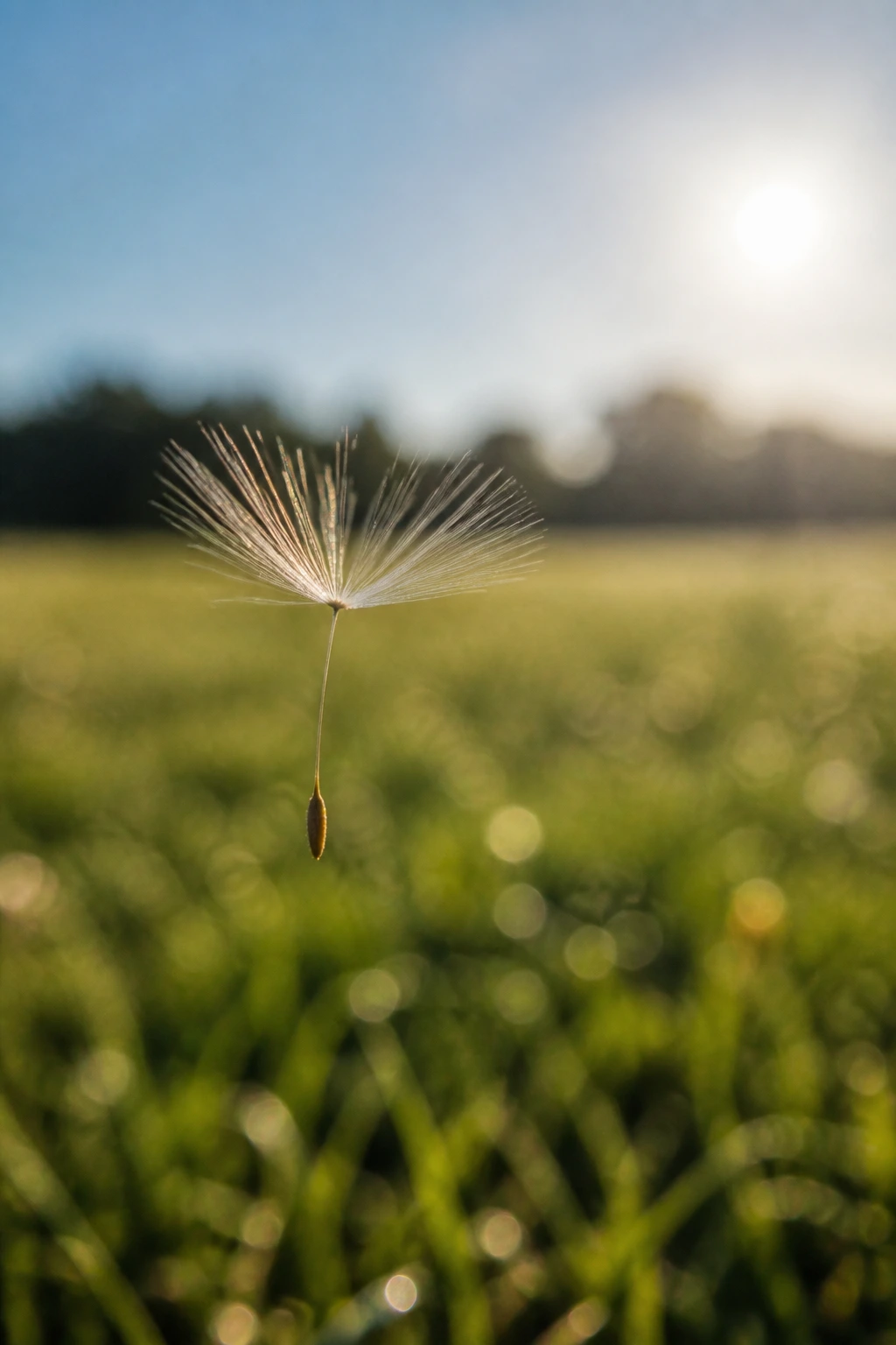 5 Key Differences Between Fruit And Seed 5 Dandelion seed with fluffy parachute in mid-air over grass