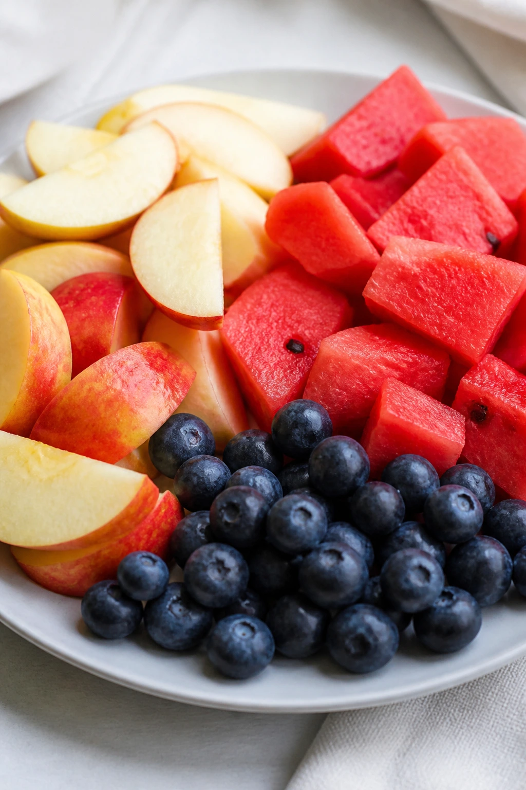 Is Indian Mango Good for Dogs? All You Need to Know 6 Plate of mixed fruits including apples, blueberries, and watermelon
