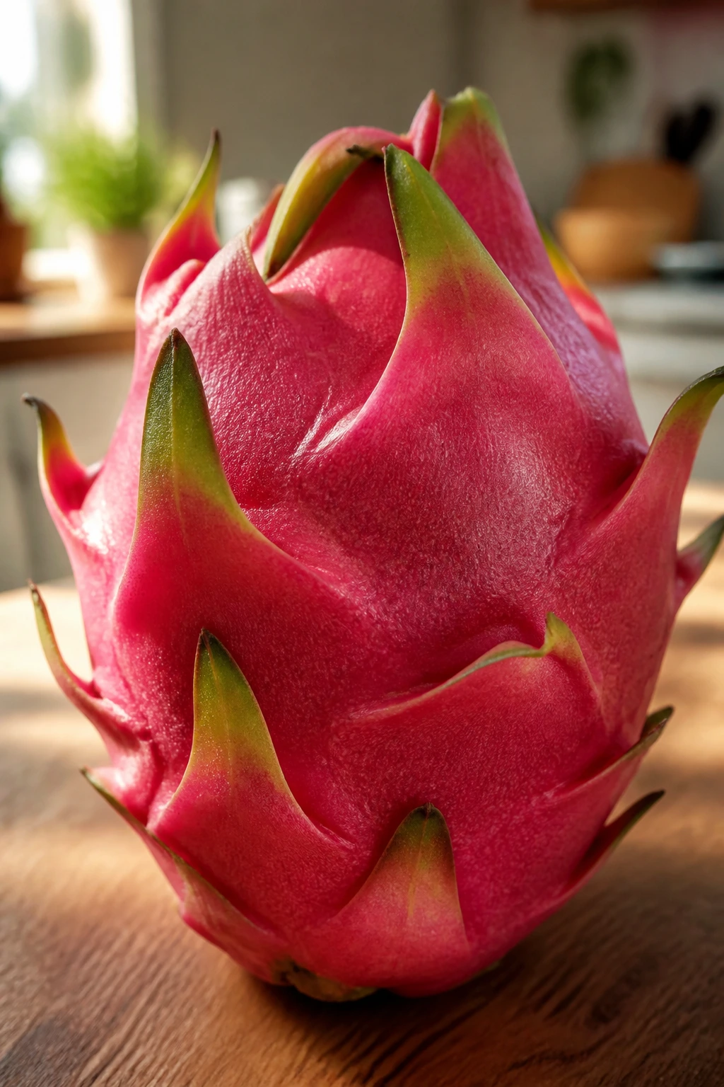 15 Benefits Of Eating Dragon Fruit During Pregnancy 8 Front-facing dragon fruit close-up with textured rind