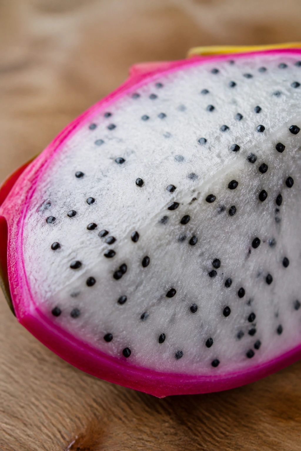 Is Dragon Fruit Good For Babies? Can They Eat It? 6 Dragon fruit slice on wooden surface