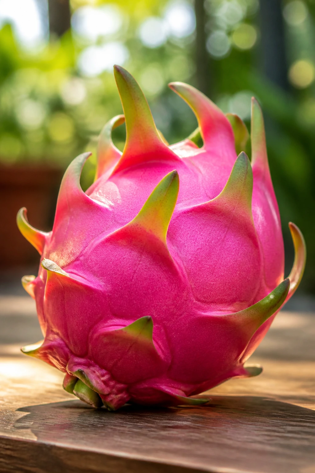 Can Chickens Eat Dragon Fruit? A Nutritional Analysis 7 Vibrant dragon fruit on wooden surface ready as snack