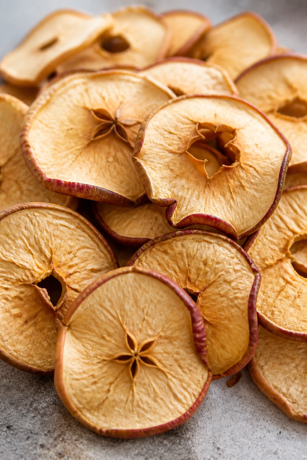 Are Dried Apples Good For Weight Loss? All You Need To Know 4 Close-up of dried apples on a counter