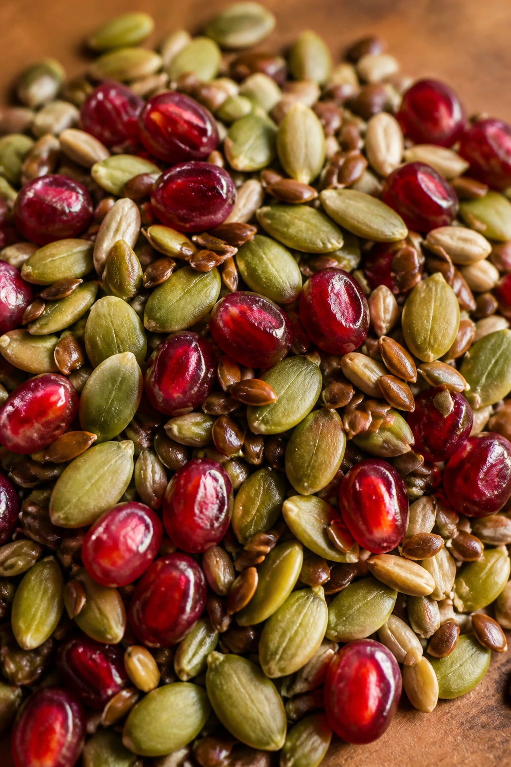Are Fruit Seeds Edible? Are They Safe To Eat? 2 Assorted edible fruit seeds on a warm kitchen surface