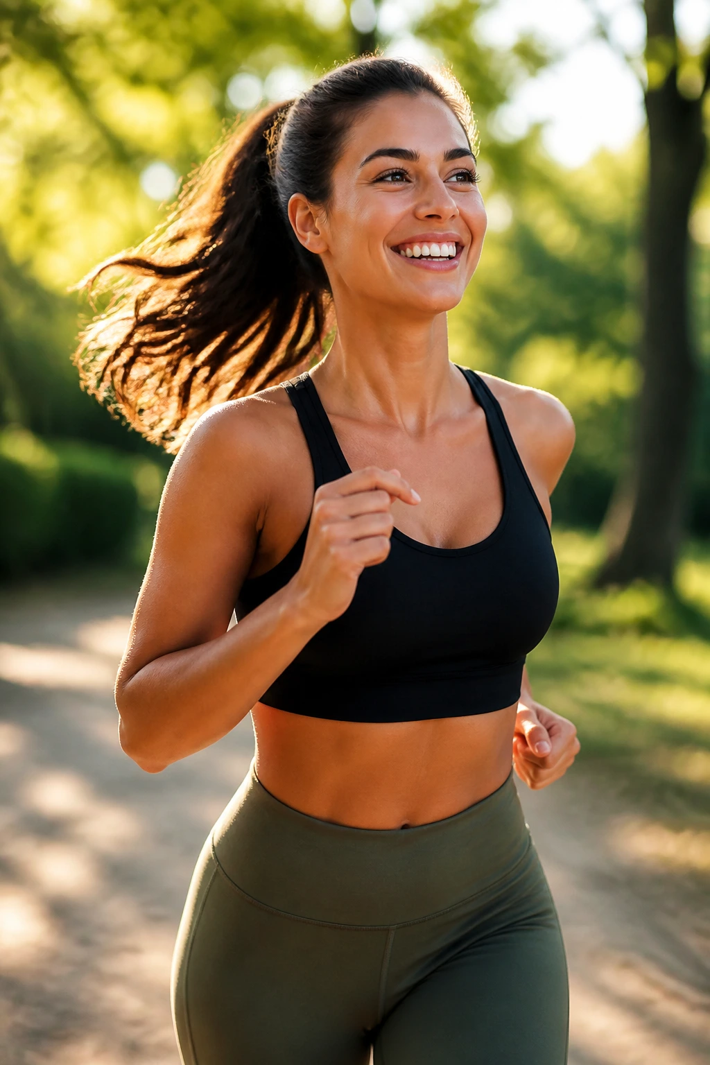 10 Surprising Health Benefits Of Being A Fruitarian 10 Dynamic portrait of an energized person ready to move in a park setting.