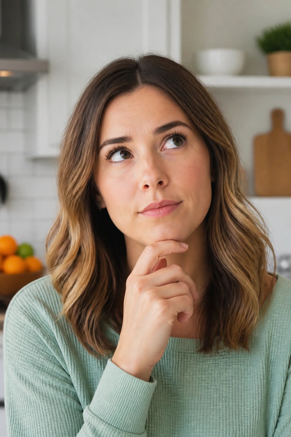 Caffeine Concerns: Does Fruit Tea Have Caffeine? 16 Real person portrait in a bright kitchen suggesting answering questions about fruit tea caffeine