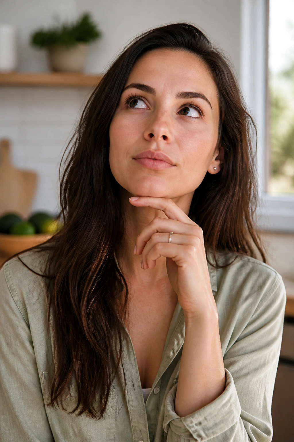 Is Avocado A Tropical Fruit? All You Need To Know 3 Close-up portrait of a real person in a bright kitchen with a thoughtful expression.