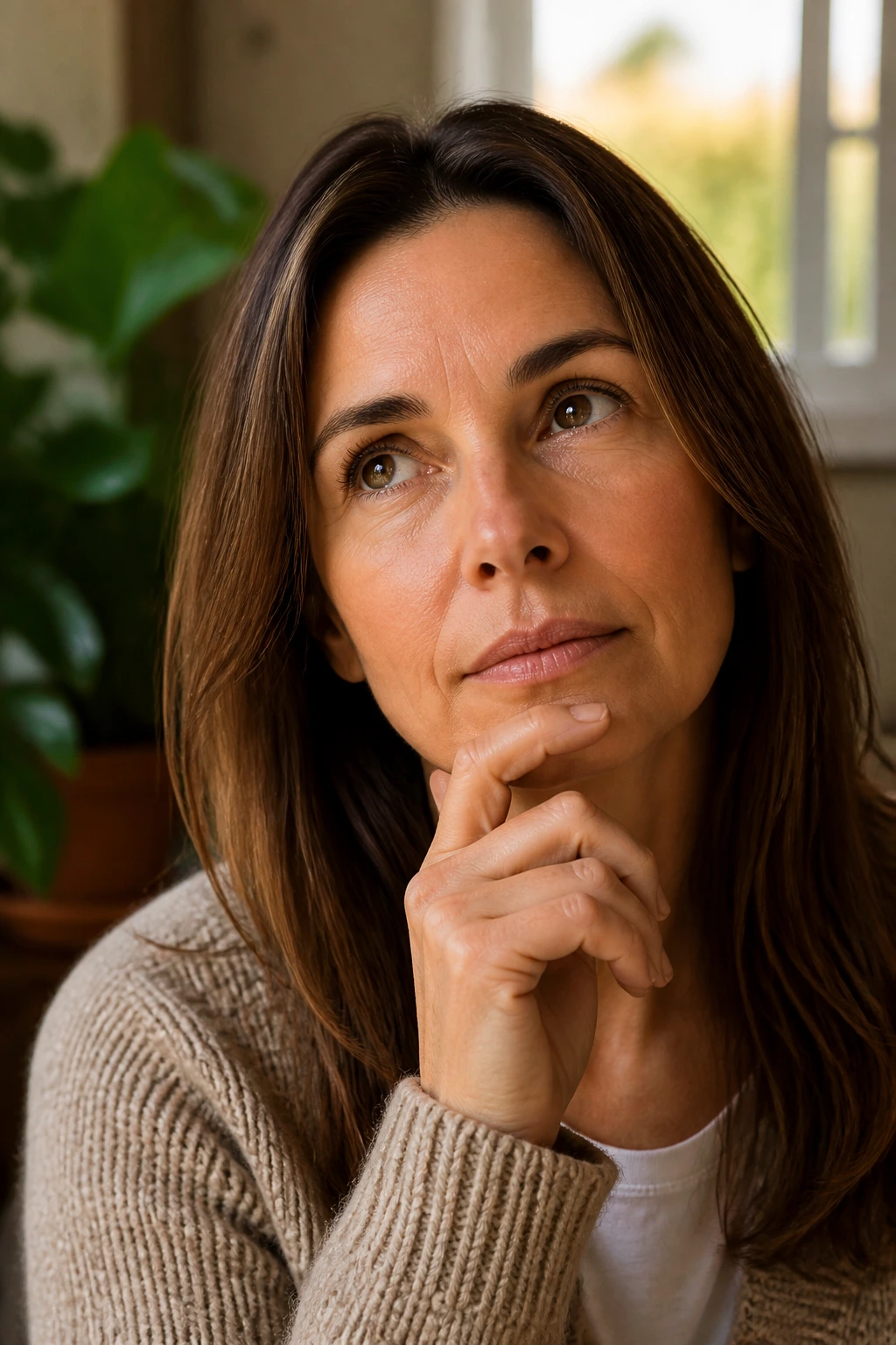 How Much Water Does A Fruit Tree Need? 2 Close-up portrait of a thoughtful adult person representing frequently asked questions