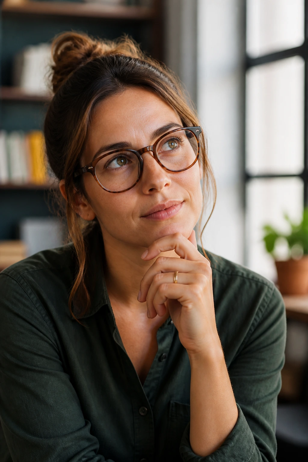 Is Avocado A Vegetable Or A Fruit? 3 Portrait of a real person in a cozy home office looking thoughtful