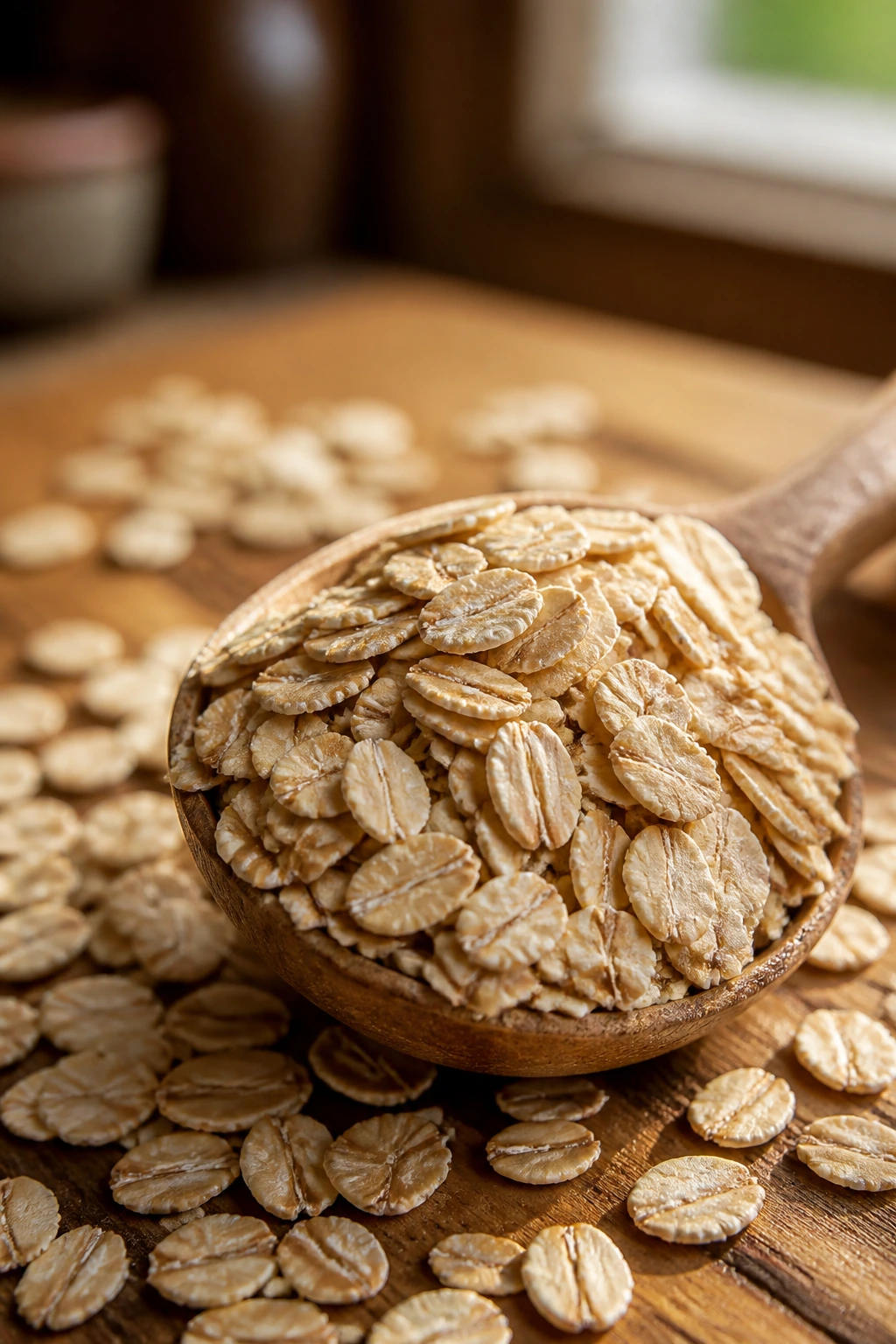 Macro shot of oats highlighting dietary fiber texture