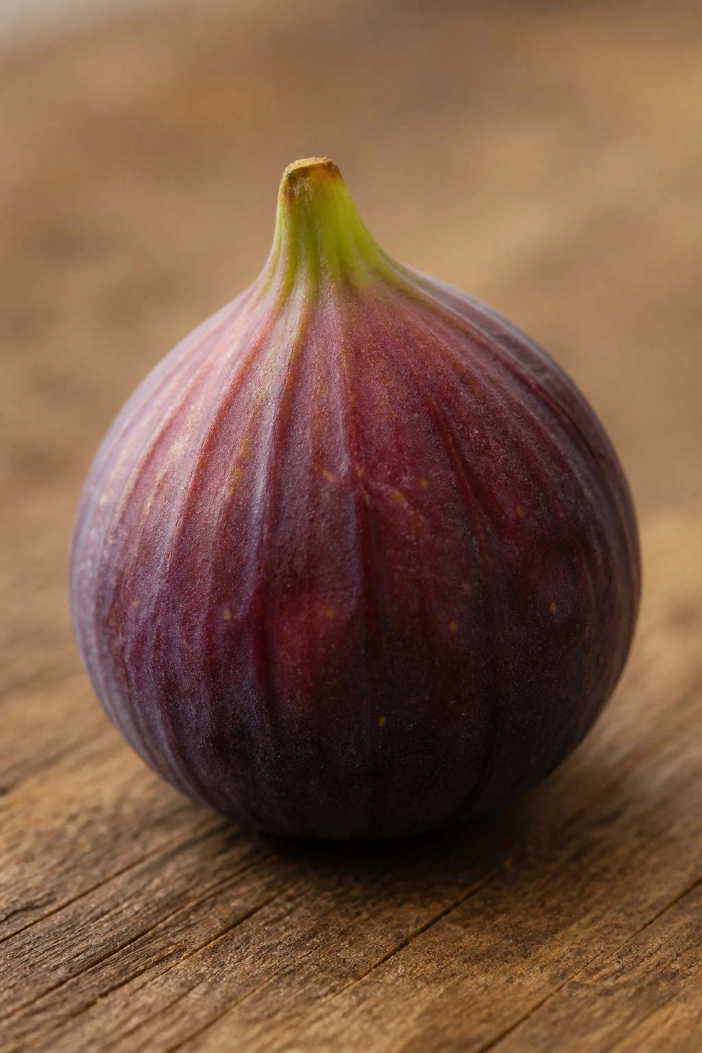 Are Figs Acidic Or Alkaline? All You Need To Know 4 Single ripe fig on wood surface suggesting pH balance and nutrition