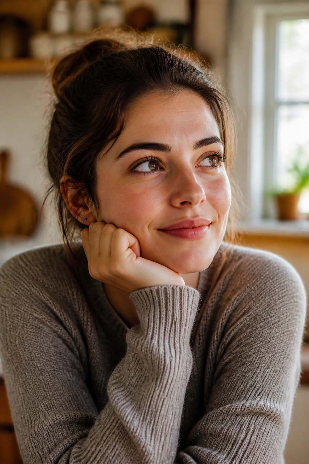 Can Hamsters Eat Strawberries? All You Need to Know 6 Close-up portrait of a thoughtful person in a cozy kitchen