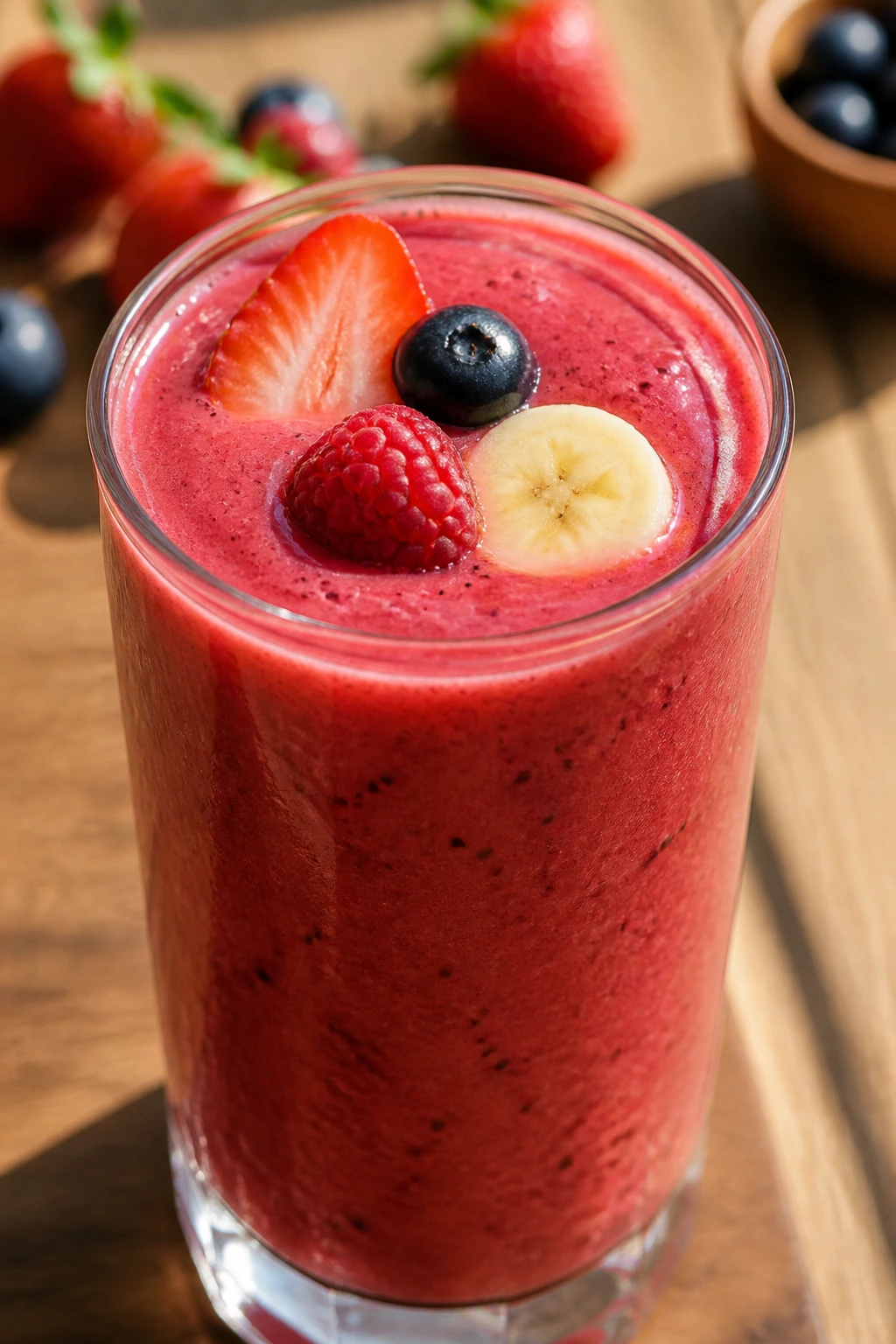 Does Blending Fruit Destroy Nutrients? Find Out Now! 13 Vibrant fruit smoothie filling the frame on a morning table