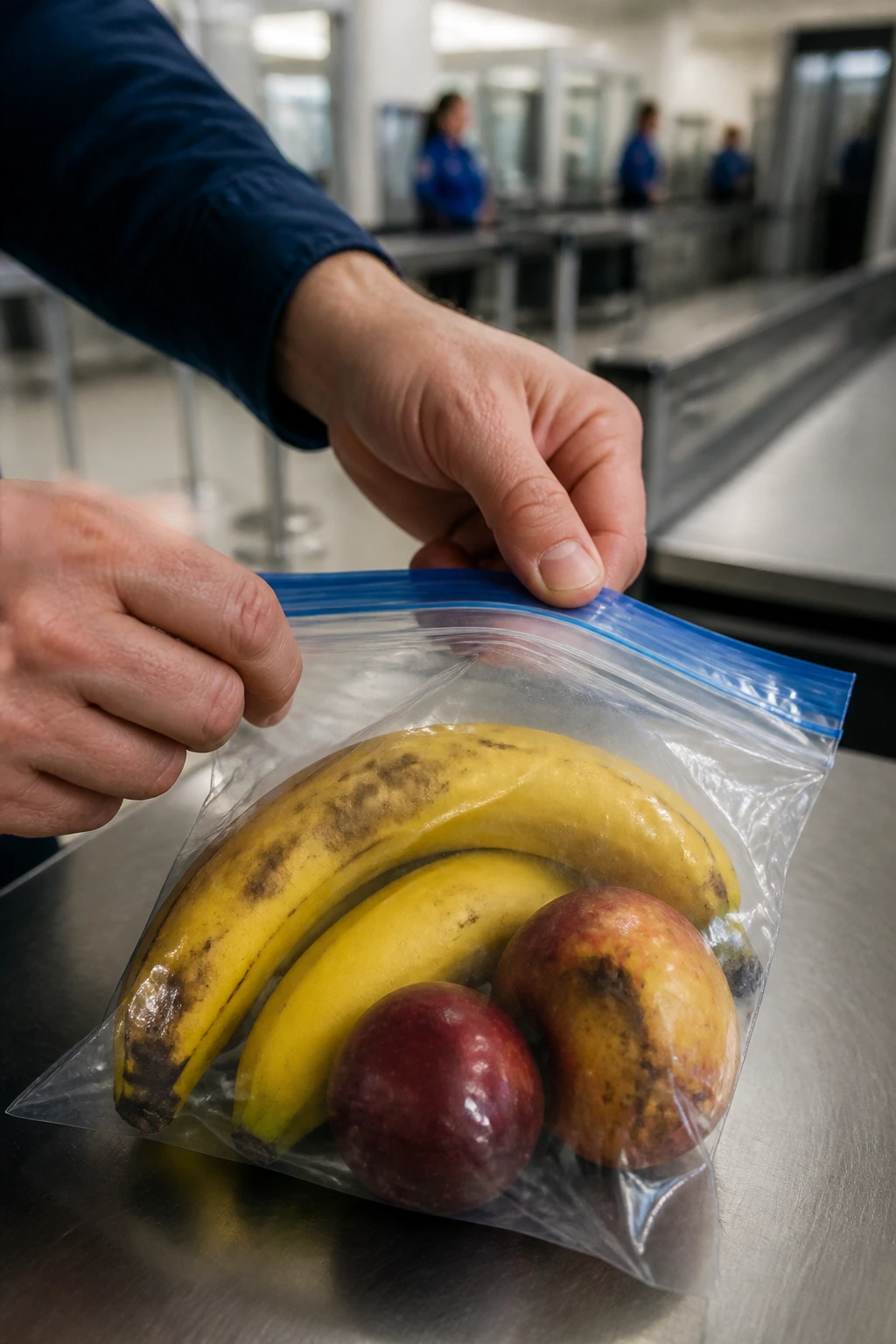 Bruised fruits bag packing mistake at travel