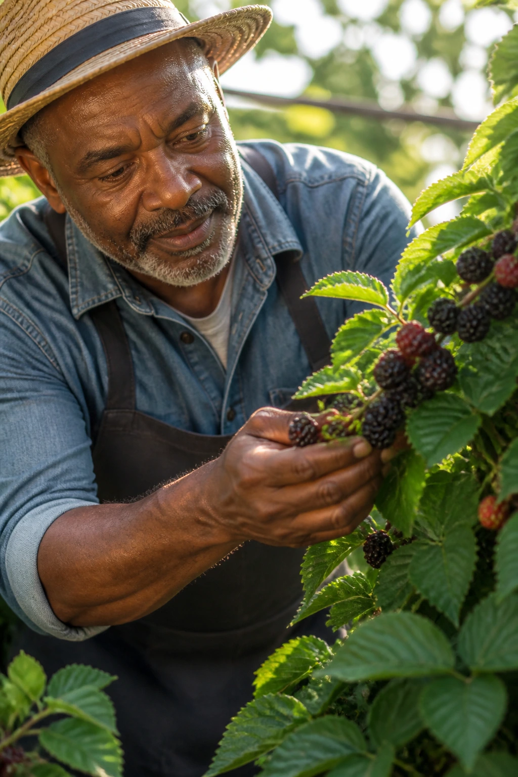Exploring the True Meaning of 'Fruit of My Labor' 6 Gardener tending thriving plant in garden with sunlight
