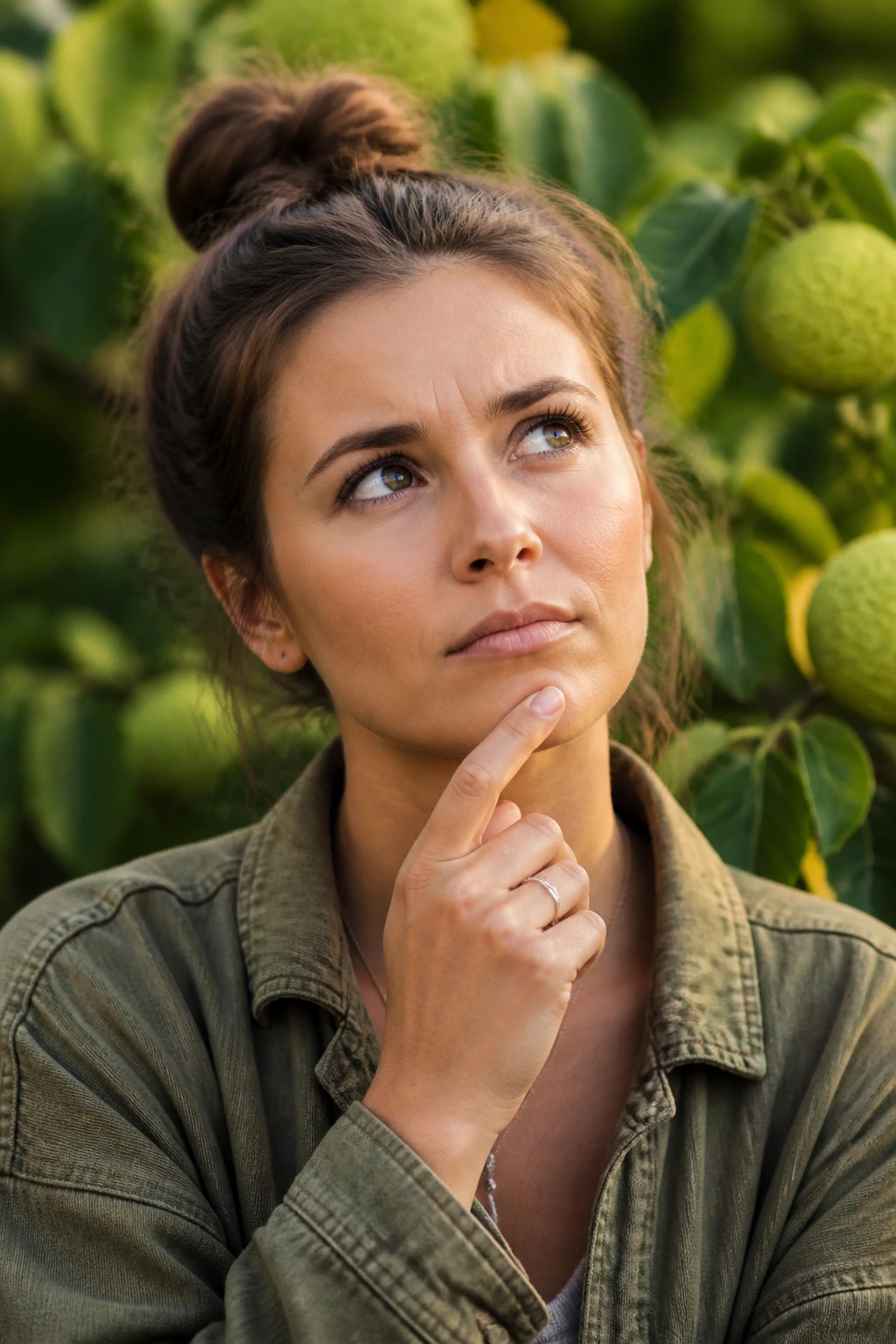 How To Grow An Osage Orange Tree From Seed: Step-By-Step Guide 3 Real person outdoors with thoughtful expression, garden background, contemplating gardening questions