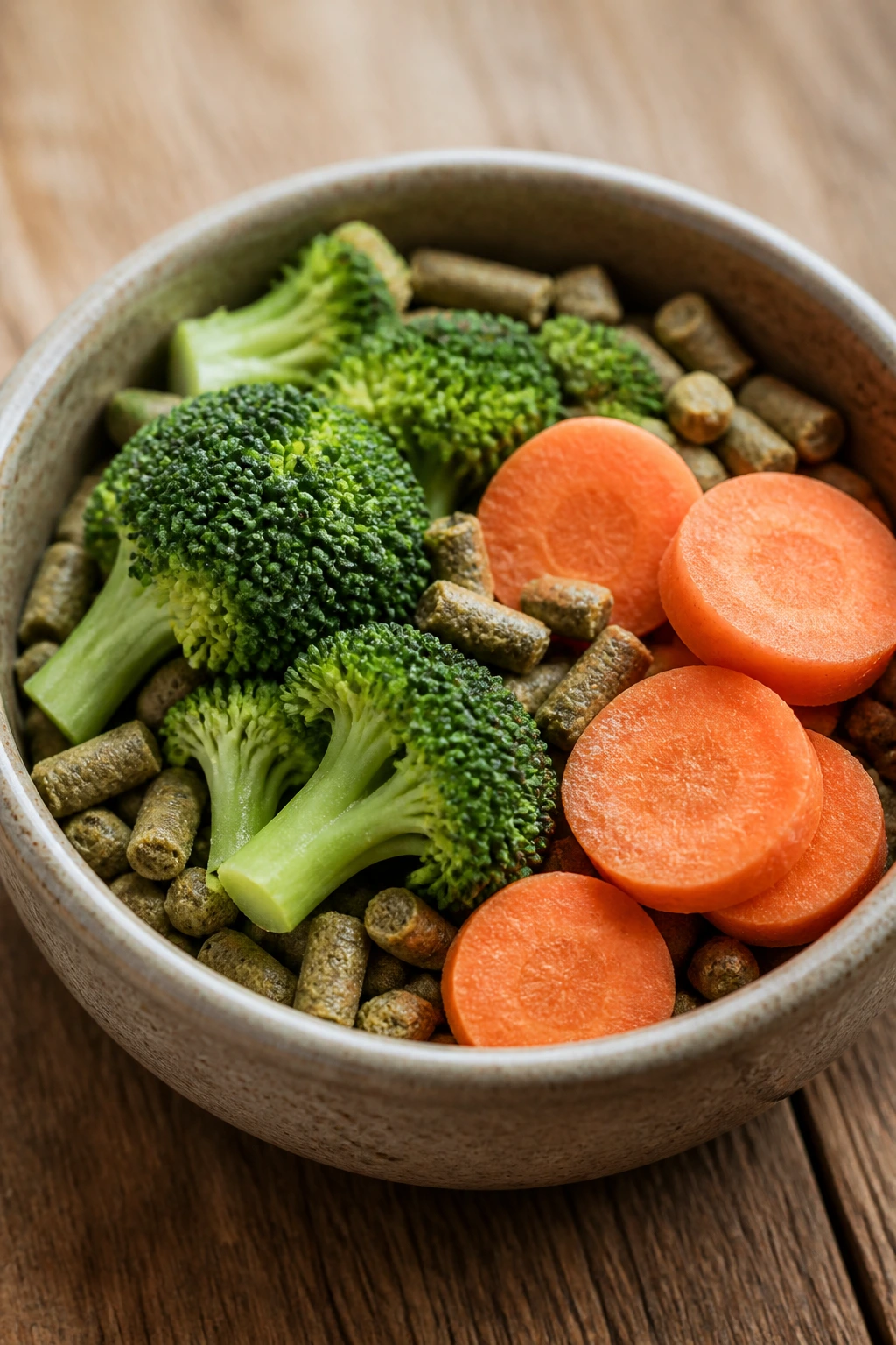 Close-up of a gerbil diet components highlighting protein fiber