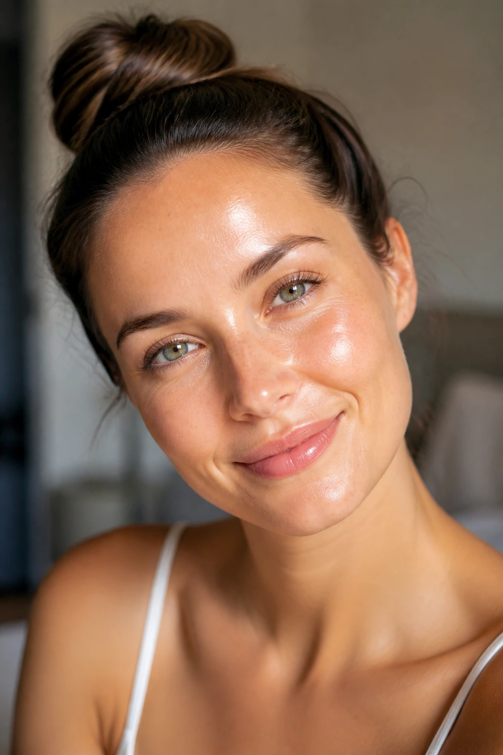 7 Incredible Health Benefits Of Eating Meyer Lemons 3 Close-up portrait of a woman with glowing, healthy skin in soft natural light