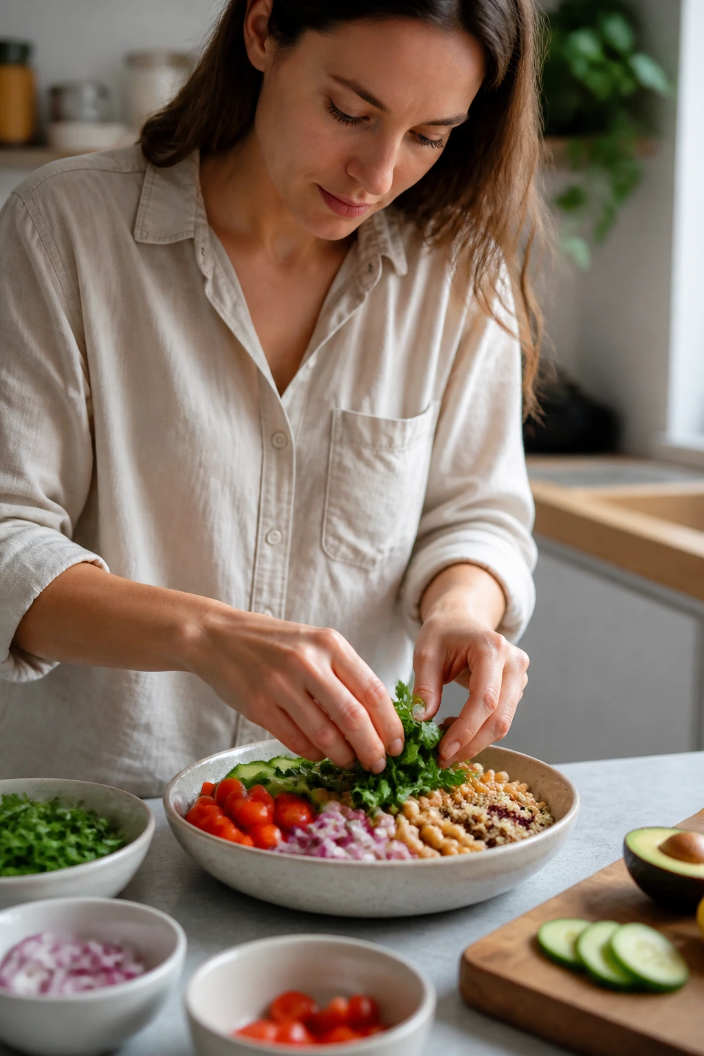 Is Pineapple Gluten-Free? Here's What You Need To Know 5 Close-up of hands preparing gluten-free meal in bright kitchen