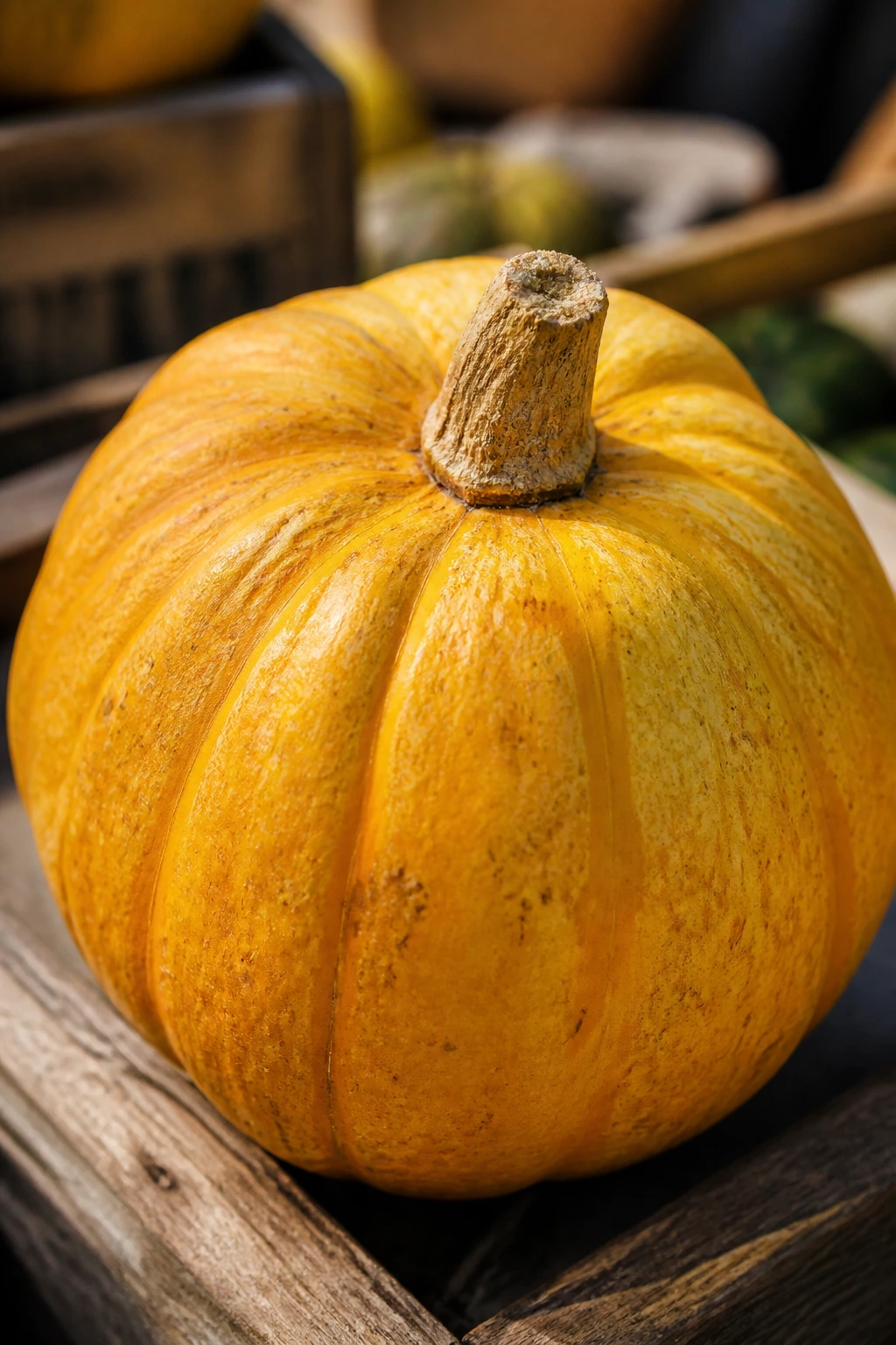 Golden Nugget Squash Recipe (Pro Guide) 1 Close-up of a golden nugget squash at a fall market, yellow-orange round vegetable