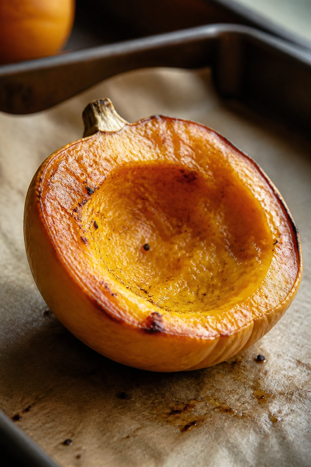 Golden Nugget Squash Recipe (Pro Guide) 5 Roasted Golden Nugget Squash half with tender flesh