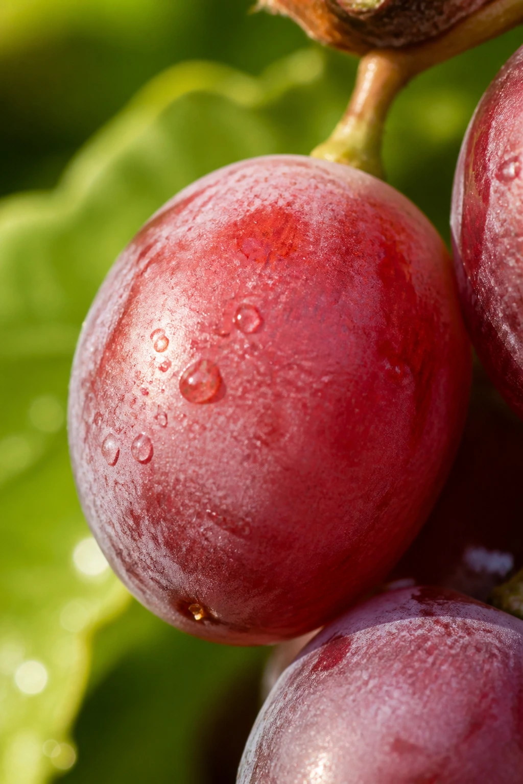 Banishing Breakouts: Are Grapes Good For Acne? 4 Macro close-up of a single grape with soft green background