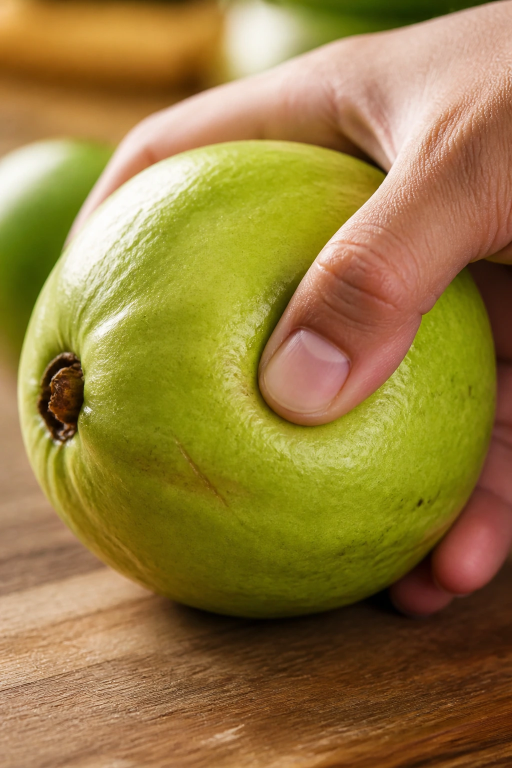 How Can You Tell If A Guava Is Ripe: Indicators to Look For 2 Guava with slight softness under the skin indicating ripeness