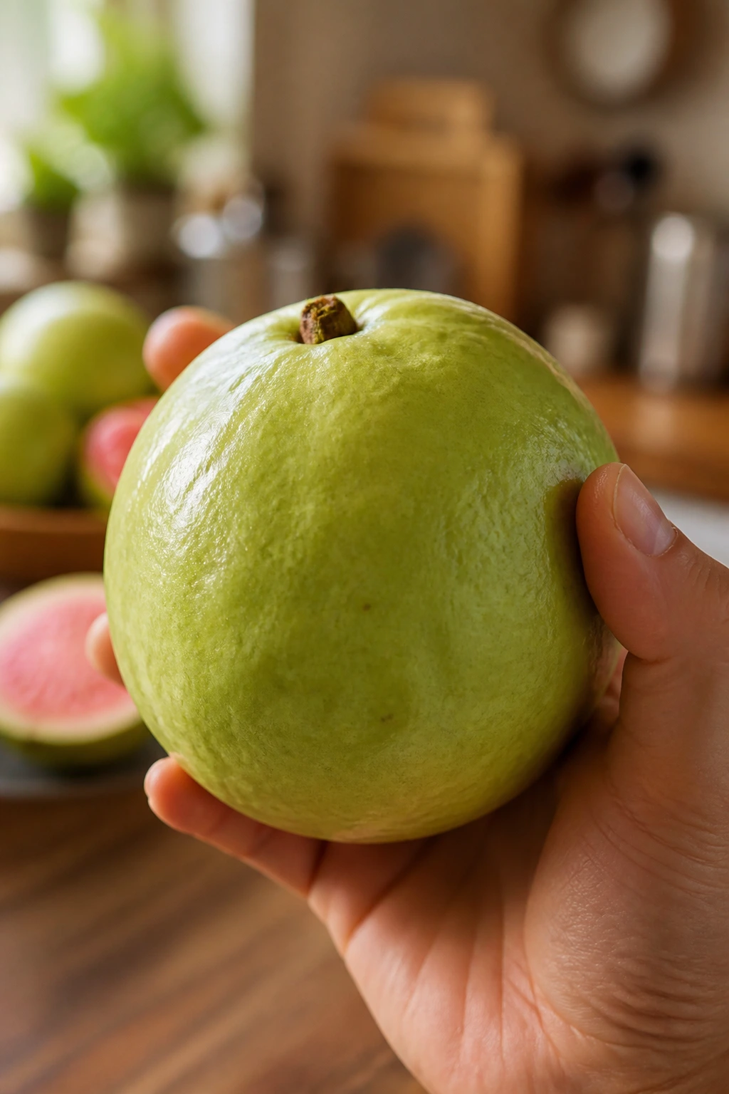 How Can You Tell If A Guava Is Ripe: Indicators to Look For 5 Guava held in hand, showing its weight and size