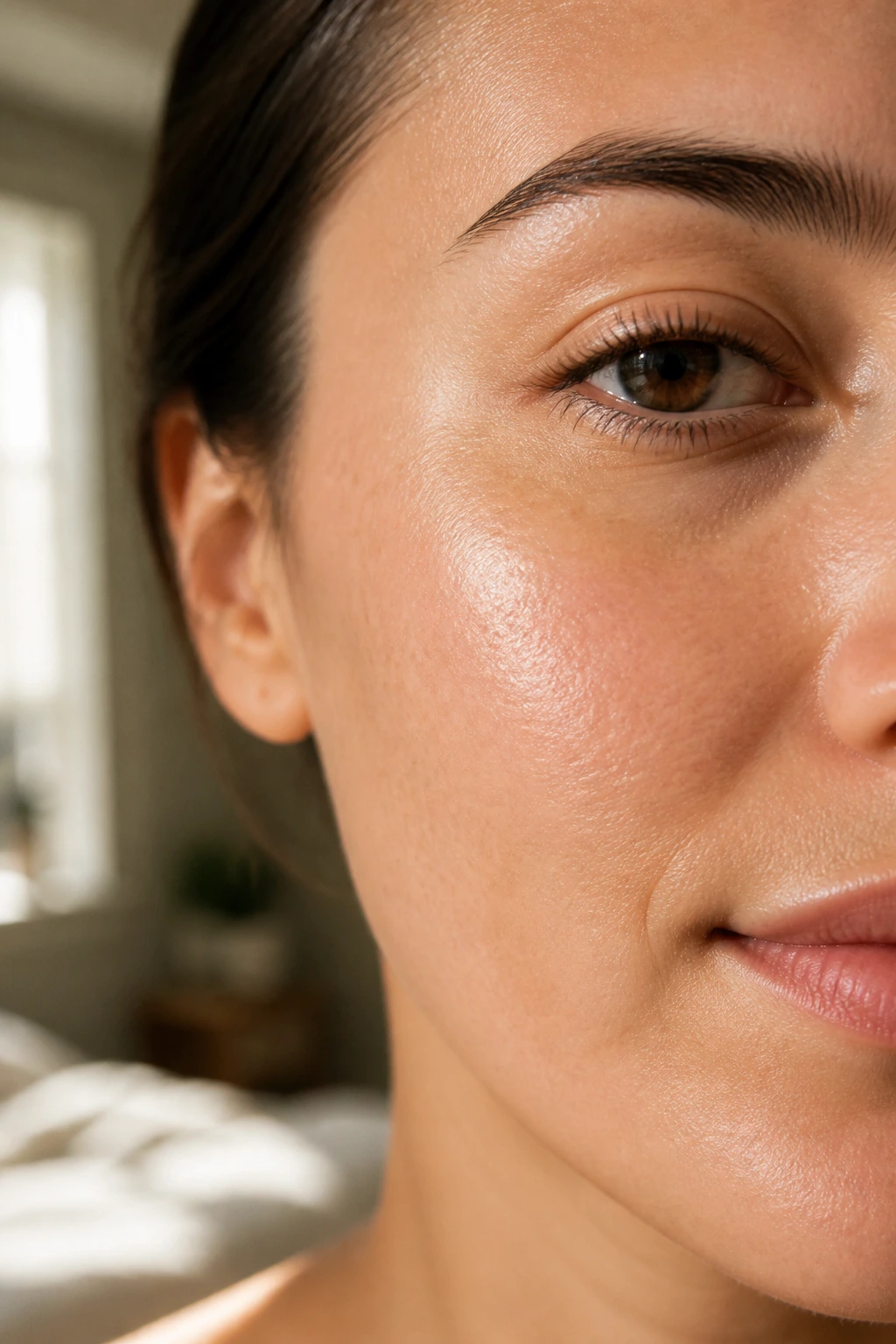 12 Surprising Health Benefits of Garden Egg Fruit 11 Close-up of healthy skin on a cheek in natural light