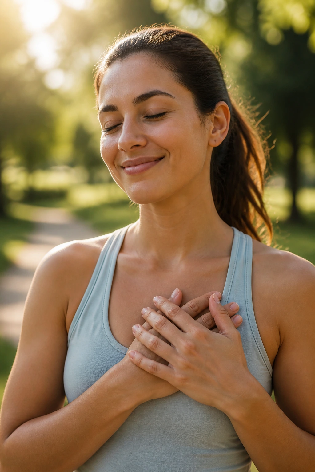 7 Incredible Health Benefits Of Eating Meyer Lemons 5 Close-up of a person in a sunlit park, symbolizing heart health