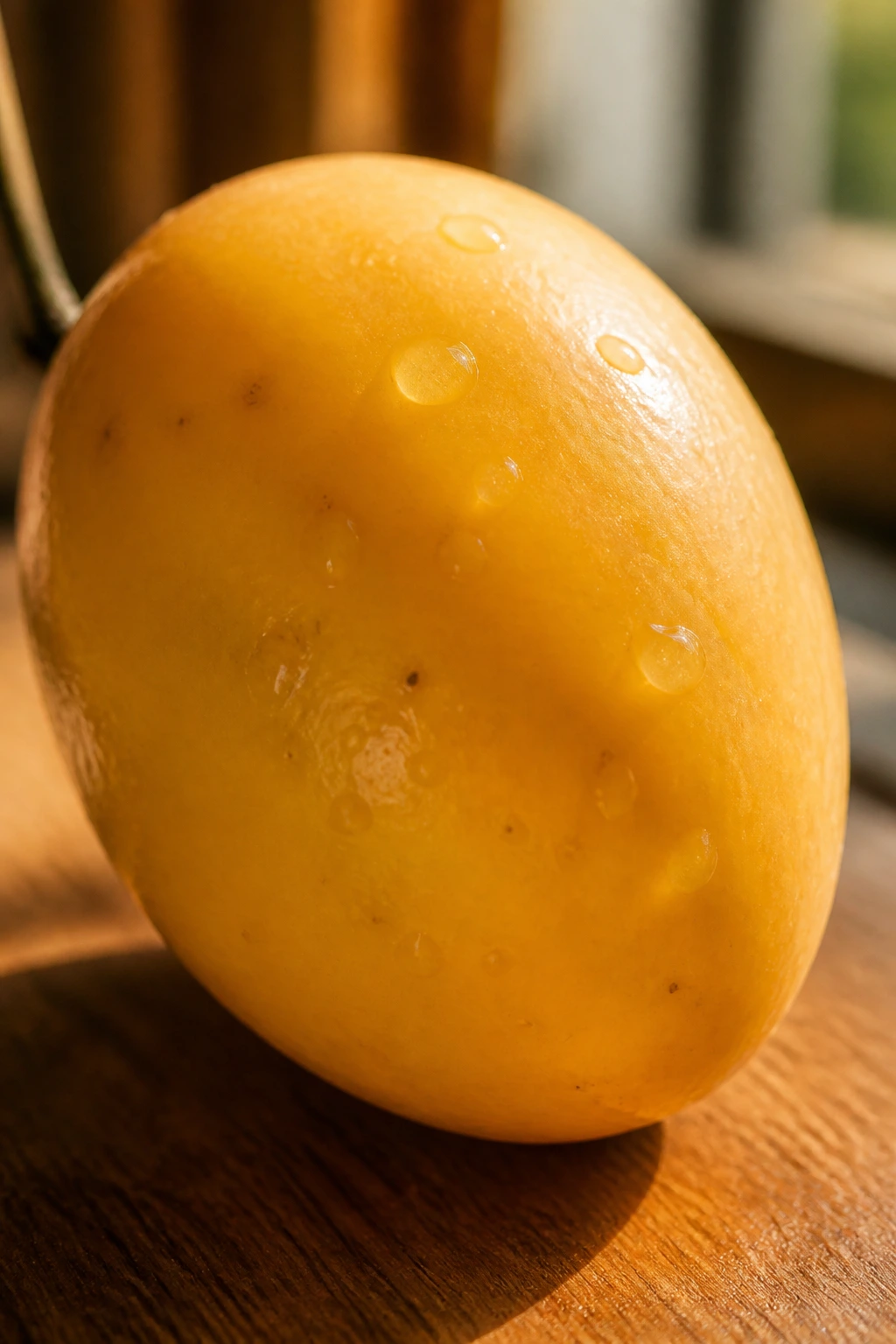 Close-up of a glossy June plum suggesting heart-healthy nutrients