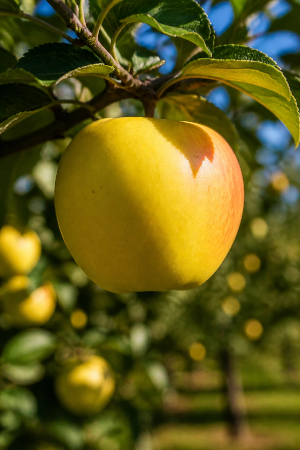 Honey Gold Apples:Â Nutrition Value, Health Benefits, & More 3 Honeygold Apple on tree branch in an orchard