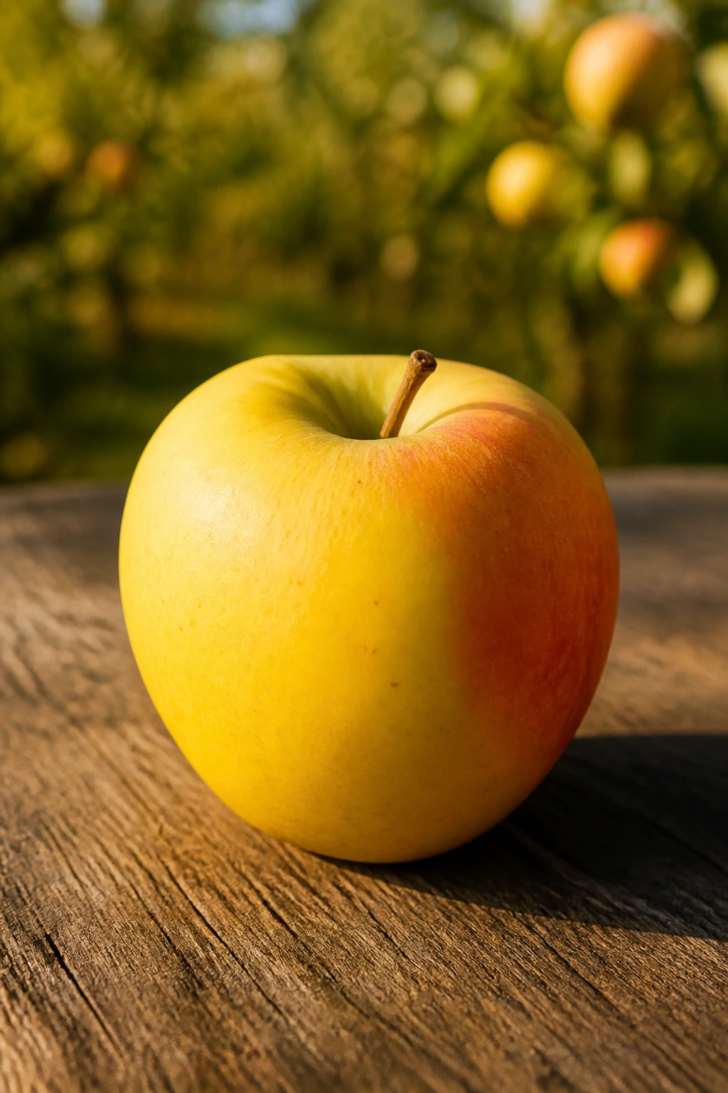 Honey Gold Apples:Â Nutrition Value, Health Benefits, & More 4 Single Honeygold Apple on a wooden surface in autumn light