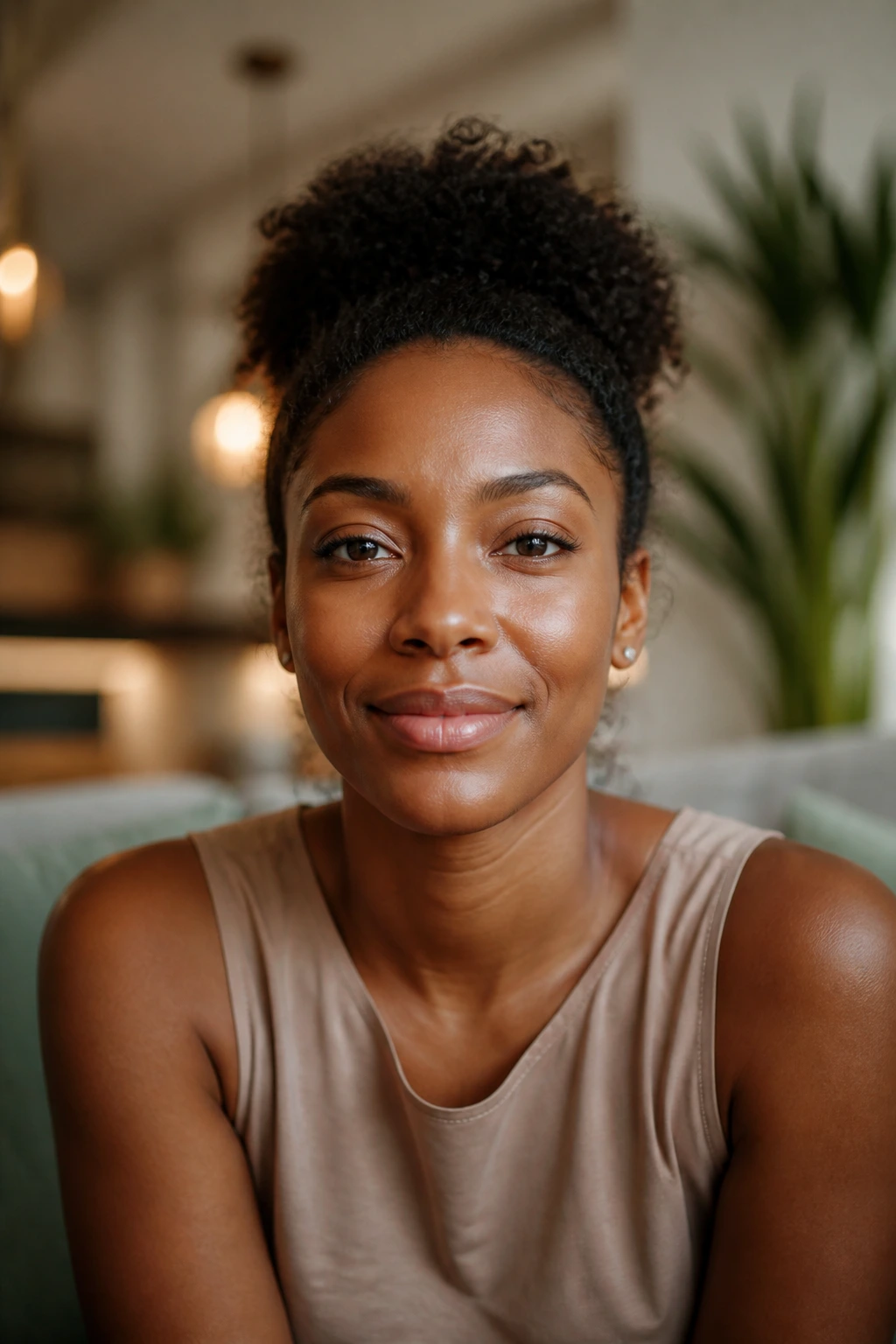 10 Surprising Benefits of Banana and Groundnut Sexually 7 Close-up portrait of a person symbolizing hormonal balance in a cozy home setting with warm light