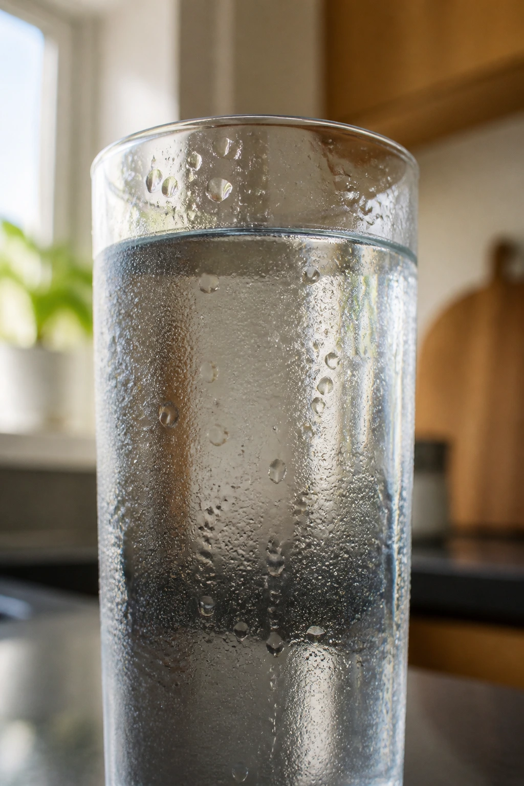 Are Mandarins Good For Pregnancy? Is It Safe? 9 Close-up of a glass of water with condensation in a kitchen
