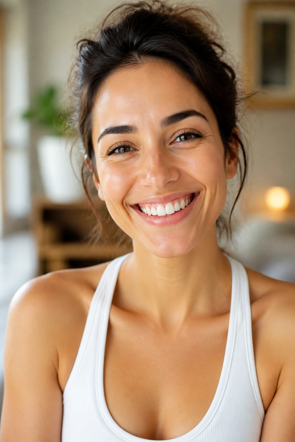 Close-up portrait of a healthy adult suggesting a stronger immune system