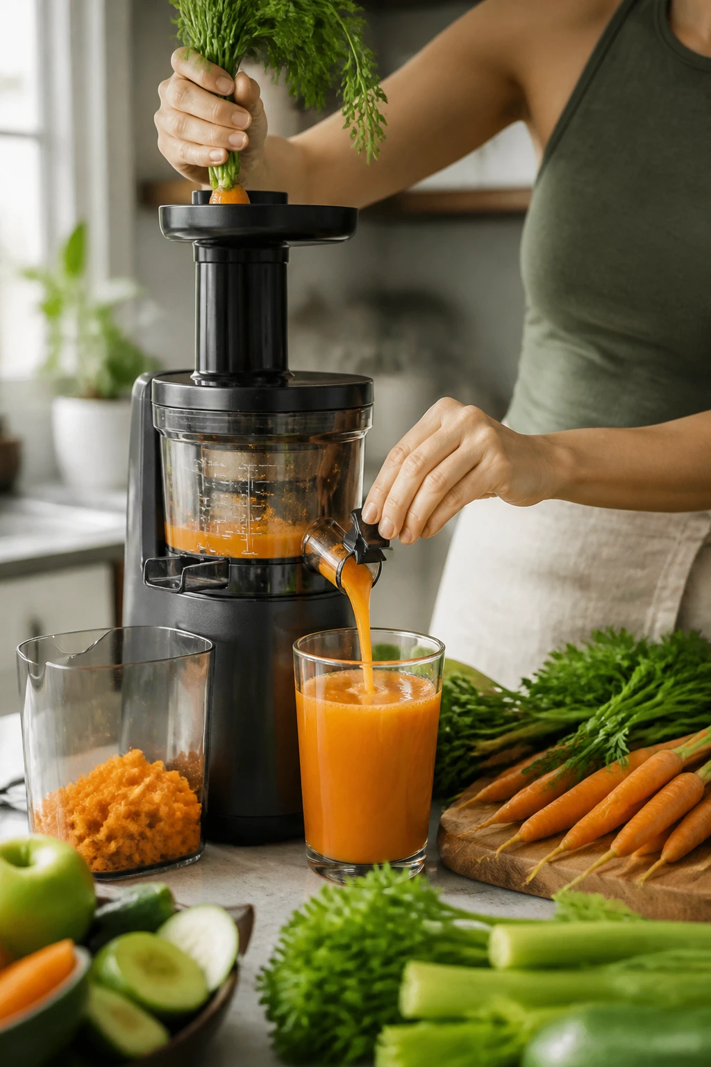 Which Fruit Juice Is Good For Eyes? Juicing For Eye Health 5 Hands juicing fresh produce to boost eye health