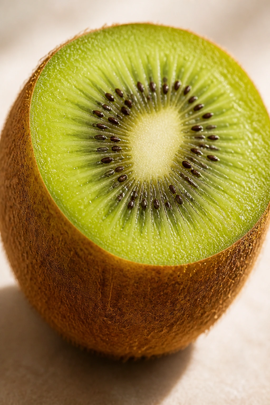 Is Kiwi Fruit Good for Diabetics? Benefits, Effects & More. 6 Single ripe kiwi on a clean surface with natural light dominating the frame