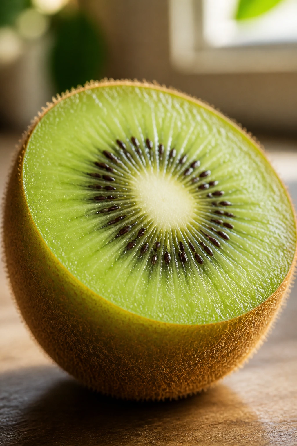 Are Kiwi Fruit Acidic Or Alkaline? Everything You Need To Know 4 Close-up of a kiwi on a kitchen surface